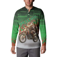 Braaap Christmas Button Sweatshirt Motocross Santa - Wonder Print Shop