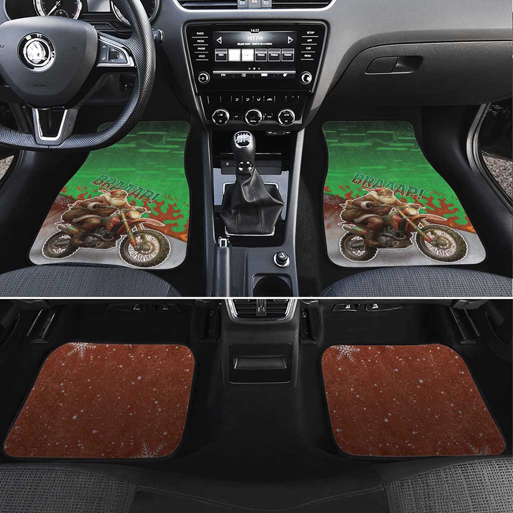 Braaap Christmas Car Mats Motocross Santa - Wonder Print Shop