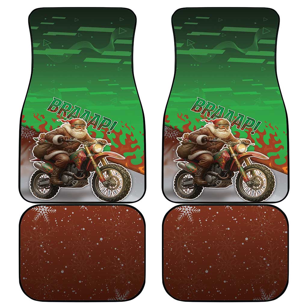 Braaap Christmas Car Mats Motocross Santa - Wonder Print Shop