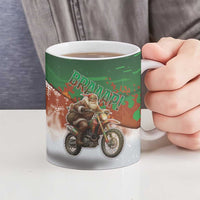 Braaap Christmas Ceramic Mug Motocross Santa - Wonder Print Shop