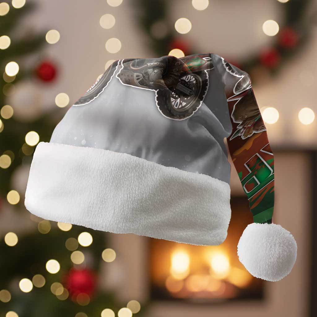 Braaap Christmas Santa Hat Motocross Santa - Wonder Print Shop