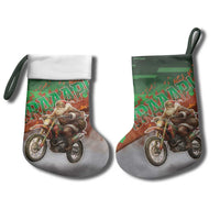 Braaap Christmas Stocking Motocross Santa - Wonder Print Shop