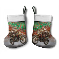 Braaap Christmas Stocking Motocross Santa - Wonder Print Shop