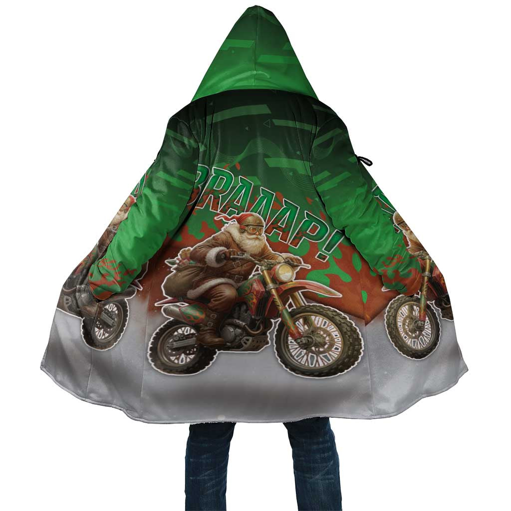 Braaap Christmas Cloak Motocross Santa - Wonder Print Shop