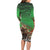Braaap Christmas Family Matching Long Sleeve Bodycon Dress and Hawaiian Shirt Motocross Santa - Wonder Print Shop