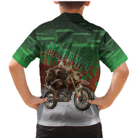 Braaap Christmas Family Matching Mermaid Dress and Hawaiian Shirt Motocross Santa - Wonder Print Shop