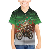 Braaap Christmas Family Matching Mermaid Dress and Hawaiian Shirt Motocross Santa - Wonder Print Shop
