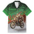 Braaap Christmas Family Matching Off The Shoulder Long Sleeve Dress and Hawaiian Shirt Motocross Santa - Wonder Print Shop
