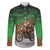 Braaap Christmas Family Matching Off The Shoulder Long Sleeve Dress and Hawaiian Shirt Motocross Santa - Wonder Print Shop