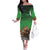 Braaap Christmas Family Matching Off The Shoulder Long Sleeve Dress and Hawaiian Shirt Motocross Santa - Wonder Print Shop