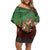 Braaap Christmas Family Matching Off Shoulder Short Dress and Hawaiian Shirt Motocross Santa - Wonder Print Shop