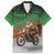 Braaap Christmas Family Matching Short Sleeve Bodycon Dress and Hawaiian Shirt Motocross Santa - Wonder Print Shop