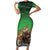 Braaap Christmas Family Matching Short Sleeve Bodycon Dress and Hawaiian Shirt Motocross Santa - Wonder Print Shop