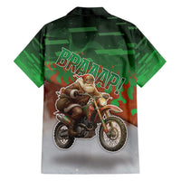 Braaap Christmas Family Matching Tank Maxi Dress and Hawaiian Shirt Motocross Santa - Wonder Print Shop