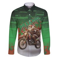 Braaap Christmas Family Matching Tank Maxi Dress and Hawaiian Shirt Motocross Santa - Wonder Print Shop