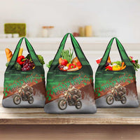 Braaap Christmas Grocery Bag Motocross Santa - Wonder Print Shop