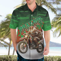 Braaap Christmas Hawaiian Shirt Motocross Santa - Wonder Print Shop