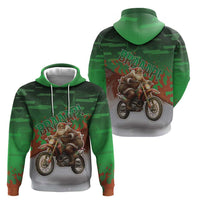 Braaap Christmas Hoodie Motocross Santa - Wonder Print Shop