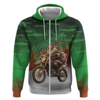 Braaap Christmas Hoodie Motocross Santa - Wonder Print Shop