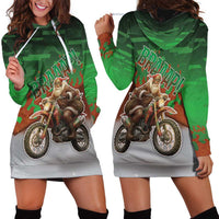 Braaap Christmas Hoodie Dress Motocross Santa - Wonder Print Shop