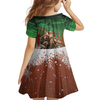 Braaap Christmas Kid Short Sleeve Dress Motocross Santa - Wonder Print Shop