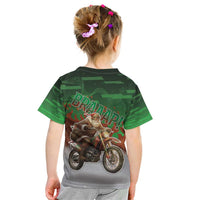 Braaap Christmas Kid T Shirt Motocross Santa - Wonder Print Shop
