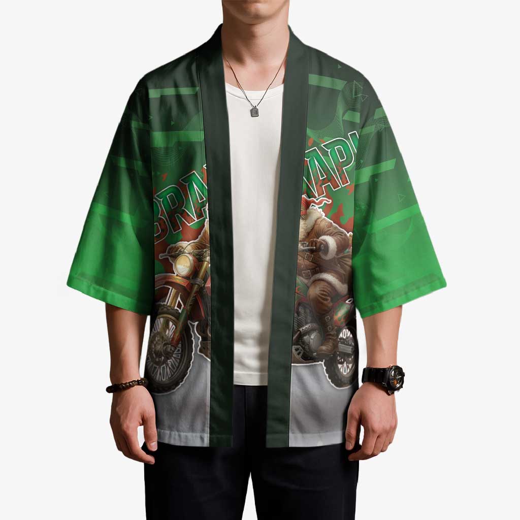 Braaap Christmas Kimono Motocross Santa - Wonder Print Shop