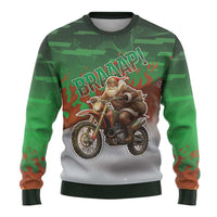 Braaap Christmas Ugly Christmas Sweater Motocross Santa - Wonder Print Shop