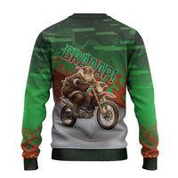 Braaap Christmas Ugly Christmas Sweater Motocross Santa - Wonder Print Shop