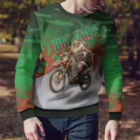 Braaap Christmas Ugly Christmas Sweater Motocross Santa - Wonder Print Shop