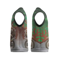 Braaap Christmas Knitted V-Neck Vest Motocross Santa - Wonder Print Shop