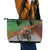 Braaap Christmas Leather Tote Bag Motocross Santa - Wonder Print Shop