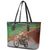Braaap Christmas Leather Tote Bag Motocross Santa - Wonder Print Shop