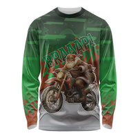 Braaap Christmas Long Sleeve Shirt Motocross Santa - Wonder Print Shop