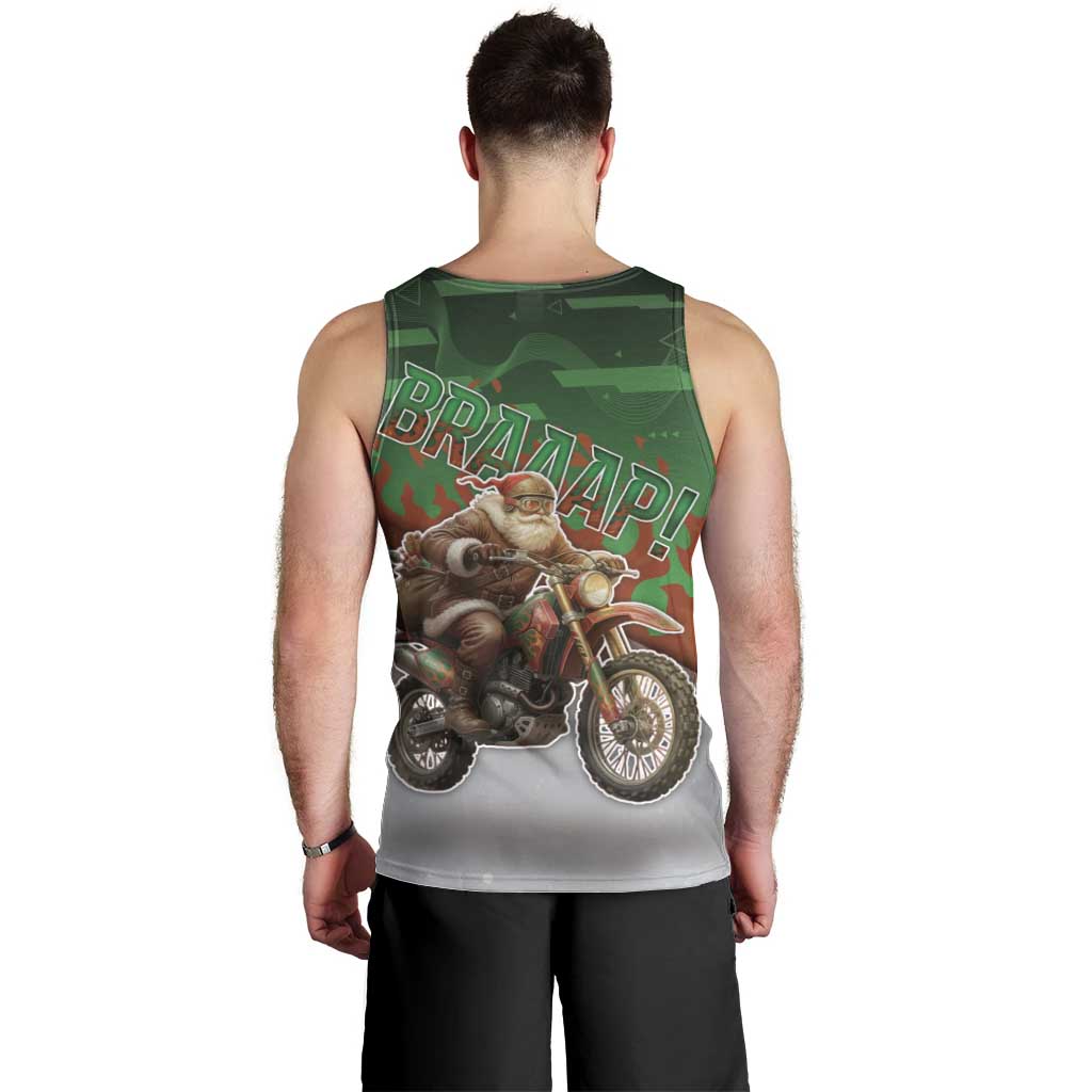 Braaap Christmas Men Tank Top Motocross Santa - Wonder Print Shop