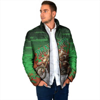 Braaap Christmas Padded Jacket Motocross Santa - Wonder Print Shop