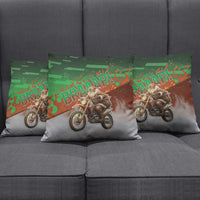 Braaap Christmas Pillow Cover Motocross Santa - Wonder Print Shop
