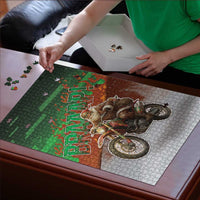 Braaap Christmas Puzzle Motocross Santa - Wonder Print Shop