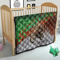 Braaap Christmas Quilt Motocross Santa - Wonder Print Shop