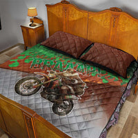 Braaap Christmas Quilt Bed Set Motocross Santa - Wonder Print Shop