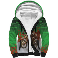 Braaap Christmas Sherpa Hoodie Motocross Santa - Wonder Print Shop