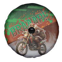 Braaap Christmas Spare Tire Cover Motocross Santa - Wonder Print Shop