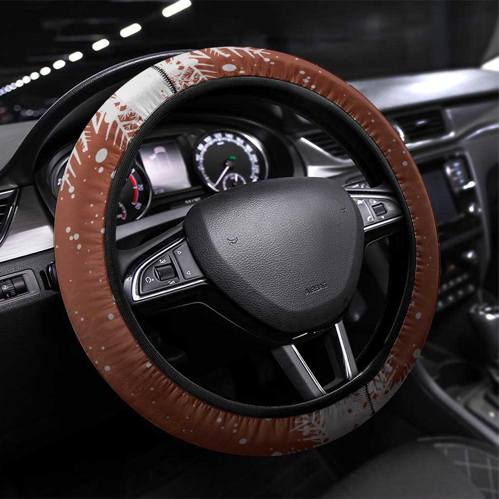 Braaap Christmas Steering Wheel Cover Motocross Santa - Wonder Print Shop