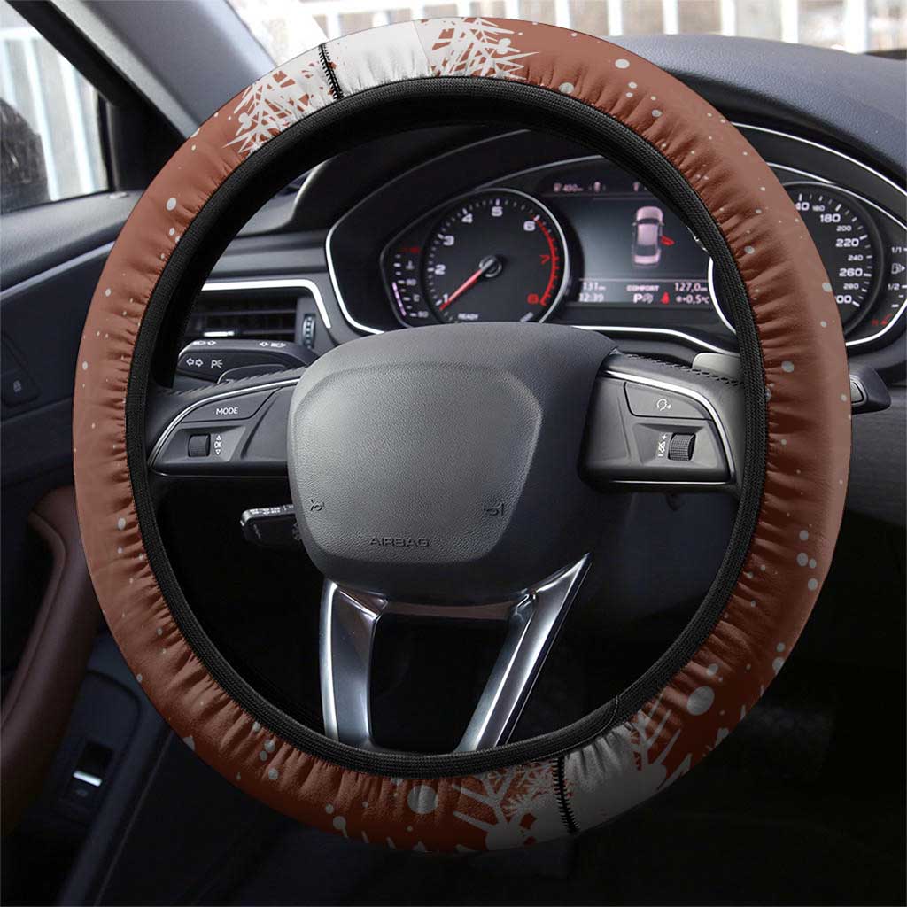 Braaap Christmas Steering Wheel Cover Motocross Santa - Wonder Print Shop