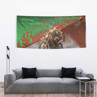 Braaap Christmas Tapestry Motocross Santa - Wonder Print Shop