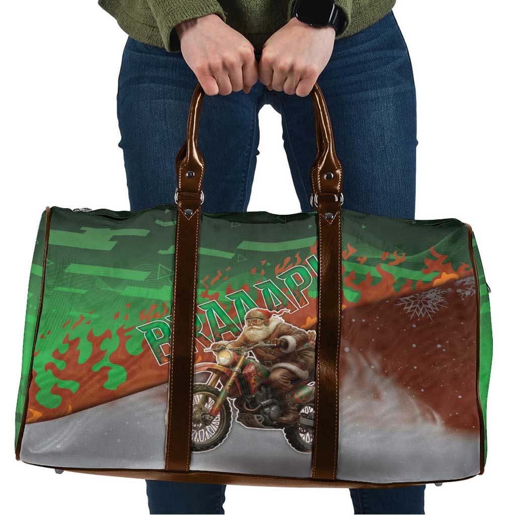 Braaap Christmas Travel Bag Motocross Santa - Wonder Print Shop