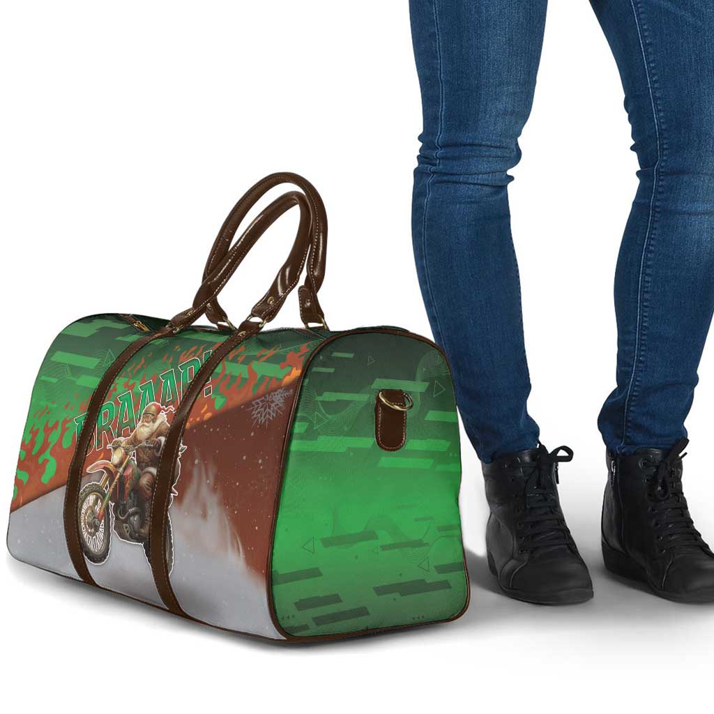 Braaap Christmas Travel Bag Motocross Santa - Wonder Print Shop