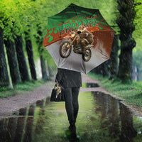 Braaap Christmas Umbrella Motocross Santa - Wonder Print Shop