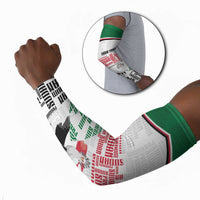 Personalized Sudan Arm Sleeves Secretary Bird With Typography Patterns - Wonder Print Shop