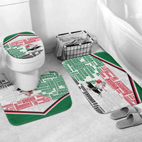 Sudan Bathroom Set Secretary Bird With Typography Patterns - Wonder Print Shop